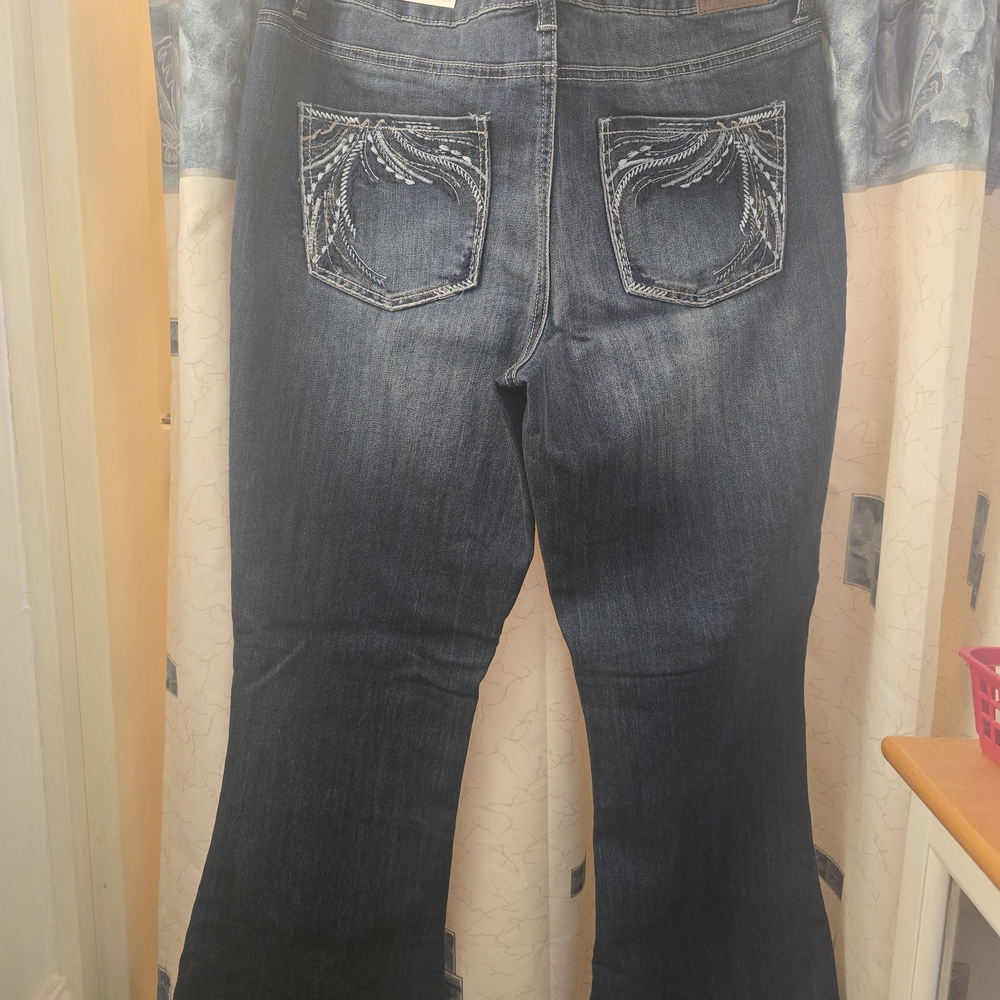 Maurices Dark Blue Flare Jeans